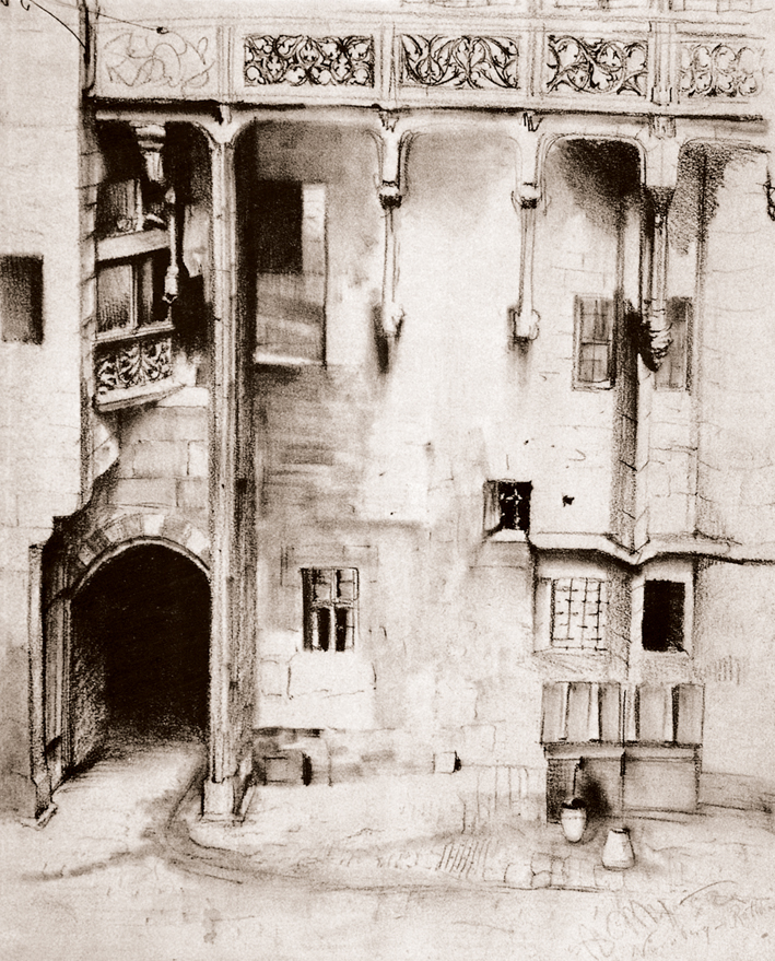  Adolpyh Von Menzel —— 纽伦堡的楼房